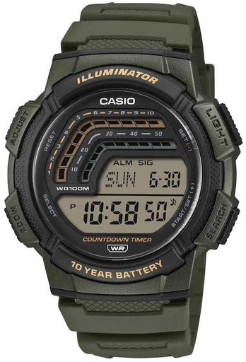 Laikrodis męski Casio WS-1800-3AVEF žalia