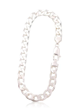 Sidabrinė grandinėlė Curb 7.5 mm - 22 - 7.5 mm. - 18.1 g.