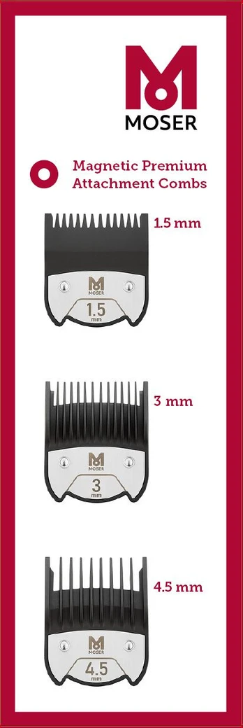 Moser 1801-7010 antgalių rinkinys, 3 vnt