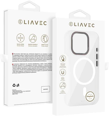 Liavec Hybrid Magsafe Clear dėklas skirtas Apple iPhone 15 Pro Max