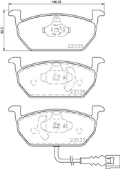 Brake pads - tuning Xtra P 85 137X front