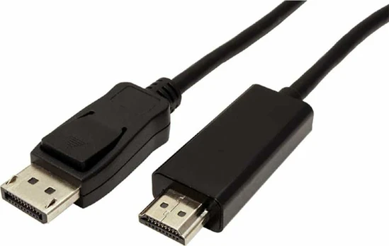 Kabelis DisplayPort M (18 + 1) - HDMI M laidas, 1m, juodas