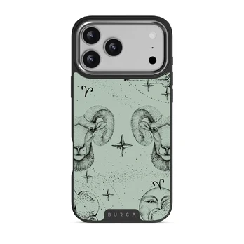 Aries - iPhone 17 Pro Max Case, Elite Dark (MagSafe) / Silver / Turquoise