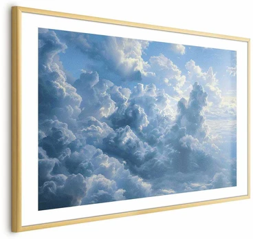 Artgeist Plakatas - Ocean in the Air: Waving Clouds Reflecting Morning Light