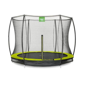 EXIT Silhouette Ground Trampoline ø305cm w/Safety Net - Green (12.95.10.40)