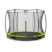 EXIT Silhouette Ground Trampoline ø305cm w/Safety Net - Green (12.95.10.40) kaina