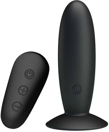 LYBAILE MR Play super-smooth vibrating butt plug Juodas