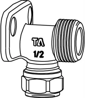 IMI HYDRONIC ENGINEERING A/S TA 15 - 3/4 FPL padangos kampo nipelis