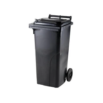 Šiukšlių konteineris 120 L, juodas