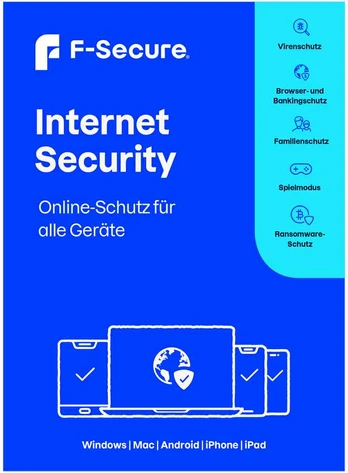F-Secure Internet Security - Abonnement-Lizenz (1 Jahr) - 20 Geräte - ESD - Win (FCFYBR1N020E1)