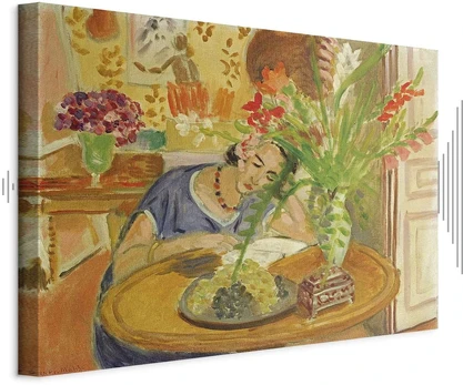 Paveikslas Henri Matisse - Moteris su gladiolėmis