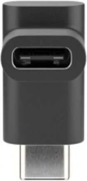 Fuj:tech USB-C 90° -kulma-adapteri, musta