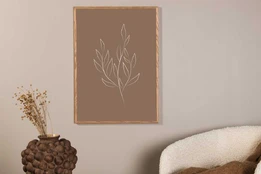 Paveikslas - Drawed leaf - 50x70 kaina