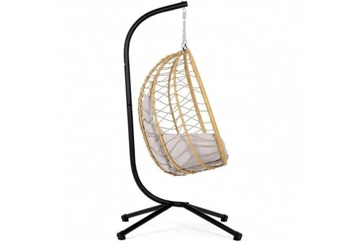 Pakabinamas krėslas Lugo, Black / Beige