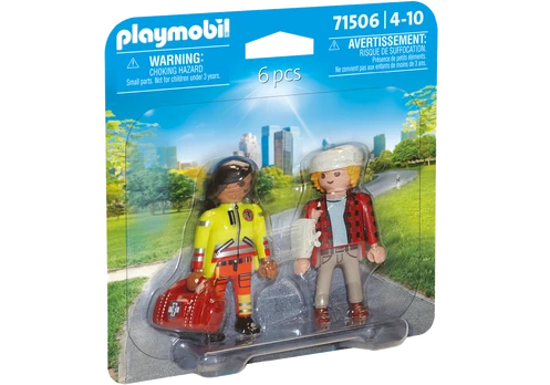 PLAYMOBIL DUOPACKS Paramedikas ir pacientas 71506