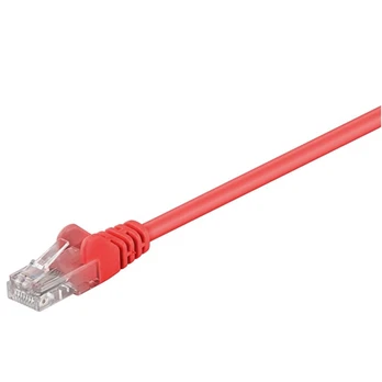 Goobay CAT 5e patch cable, U/UTP 68339 0.5 m, Raudona