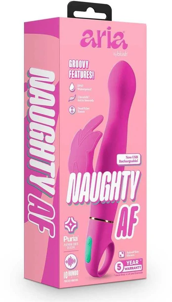 Blush Įkraunamas vibratorius ARIA NAUGHTY AF 2.0 PLUM