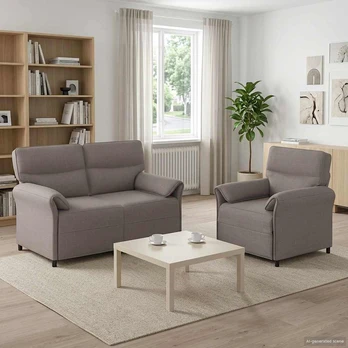 Sofos komplektas 2 vnt. Taupe Audinys
