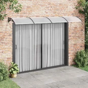 Stogelis durims, juodos spalvos, 350x100cm, polikarbonatas kaina