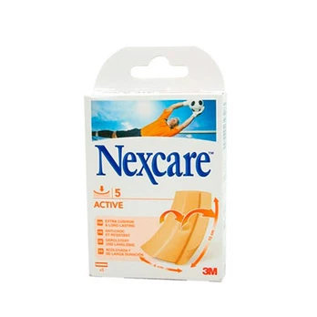 Nexcare Active Strips 5 juostelės 10x6cm