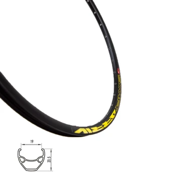 Ratlankis 28/29'' STARSCircle J19SE 32H dvigubas su kniedėmis diskinis (juodas)