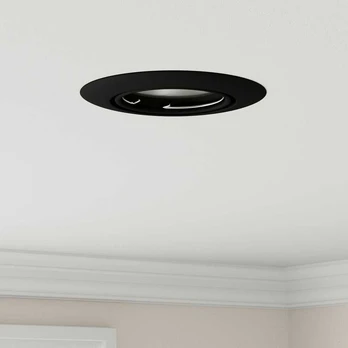Lempos 6 vnt. Juoda Plastikas 9 cm Modernus