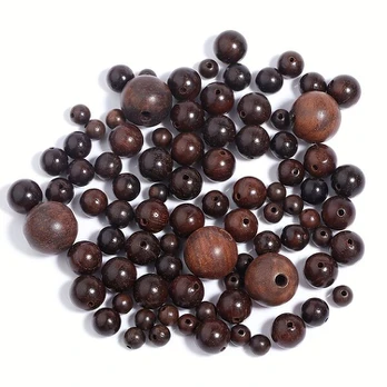 Mediniai karoliukai, 10 mm (50 vnt)