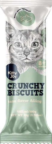 Skanėstas katėms Kitty Joy Crunchy Biscuits, tunas, 0.02 kg