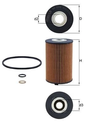 Alyvos filtras KNECHT OX 1158D