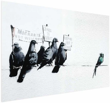 Artgeist Plakatas - Xenophobic Pigeons