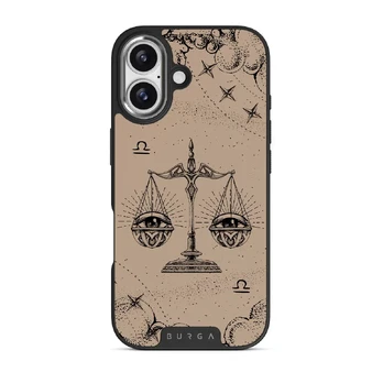 Libra - iPhone 17 Case, Elite Dark (MagSafe) / Silver / Beige