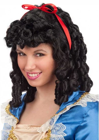 Lady juodas perukas