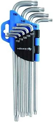 Högert Technik Itin ilgi torx raktai, 9 dalių rinkinys HT1W818