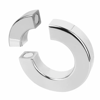 Bedroom Fantasies Magnetic Ring Silver - Ergonomic Metal Intimate Accessory