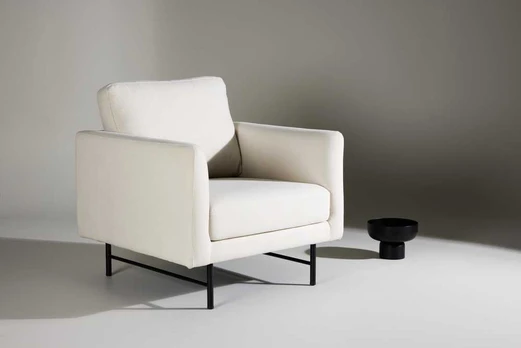Venture Design 1-vietės sofa, Dangus, 86x87x68 cm, Balta