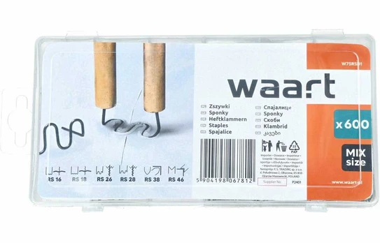 WAART ZSZYWKI DO PLASTIKU 600szt.