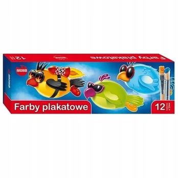 2 x Majewski Mona Plakatų Dažai, 12 Spalvų x 20 ml