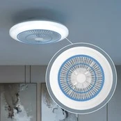 „Philips“ LED lubinis ventiliatorius „Amigo“, baltas, 48 cm, CCT, RGB