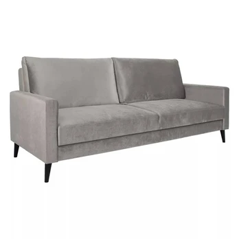 Sofa lova ANNA su saugojimo dėže, smėlio spalvos aksomas