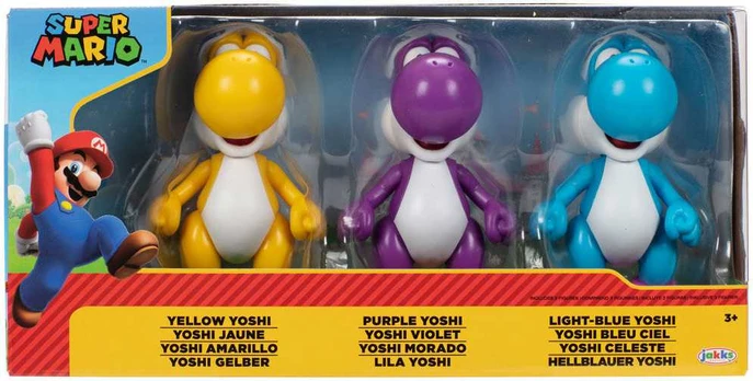 Jakks Pacific Super Mario Bros Yoshi pack 3 figures 10cm
