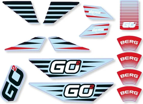 BERG GO² SparX Raudona - Sticker set