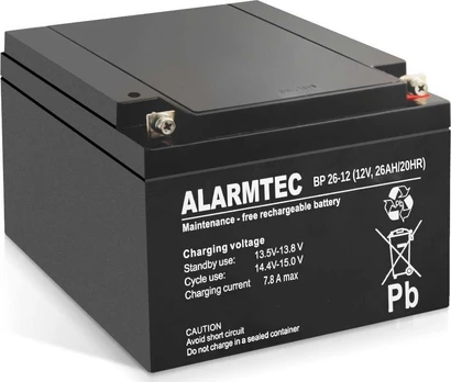 Alarmtec akumuliatorius 12V 26Ah AGM Alarmtec BP26-12