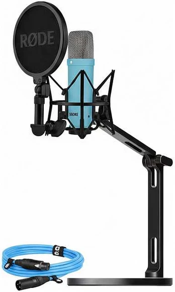 RODE NT1 Signature+XLR-Kabelis+Desktop Studio Arm hellblau Bundle