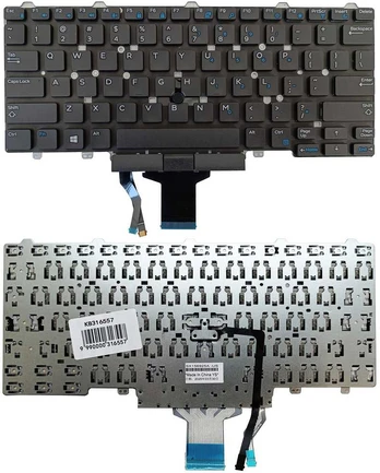 Klaviatūra DELL Latitude E3340, E5450, E7450, su „trackpoint“, US