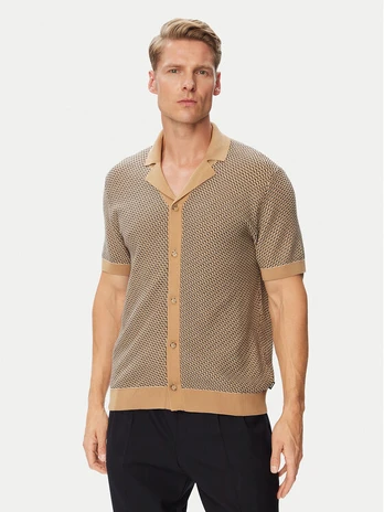 BOSS Marškiniai H-Lomare 50570555 Ruda Regular Fit