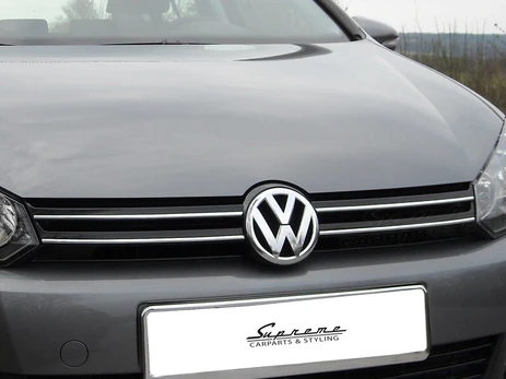 VW GOLF VI Mk6 - CHROM GRILL grotelių apdaila Tuning