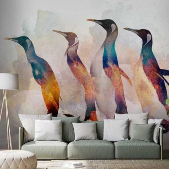 Artgeist Fototapetas - Penguin Wandering 200x140