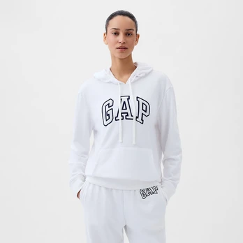 GAP Pullover Logo Hoodie Optic White V6 - Dydis L (870537-01 Džemperiai)