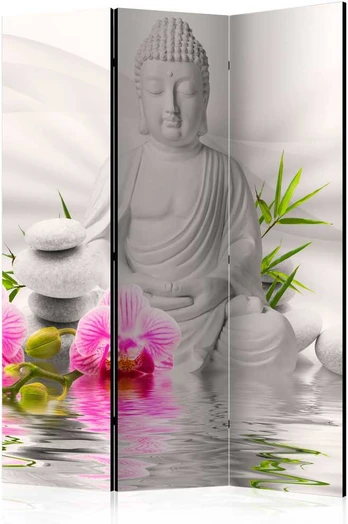 Artgeist Pertvara - Buddha and Orchids [Room Dividers]