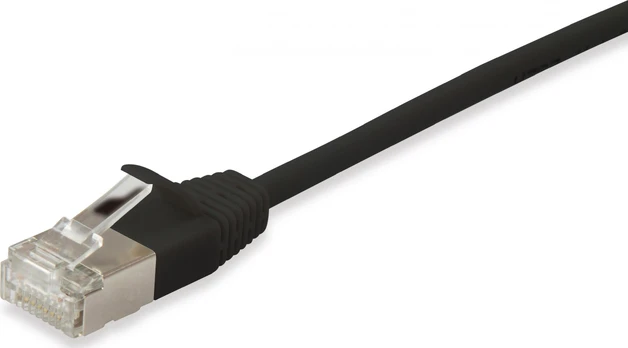 Equip Equip Patchkabel Cat6A S/FTP 2xRJ45 1.00m sw (SSTP) Slim